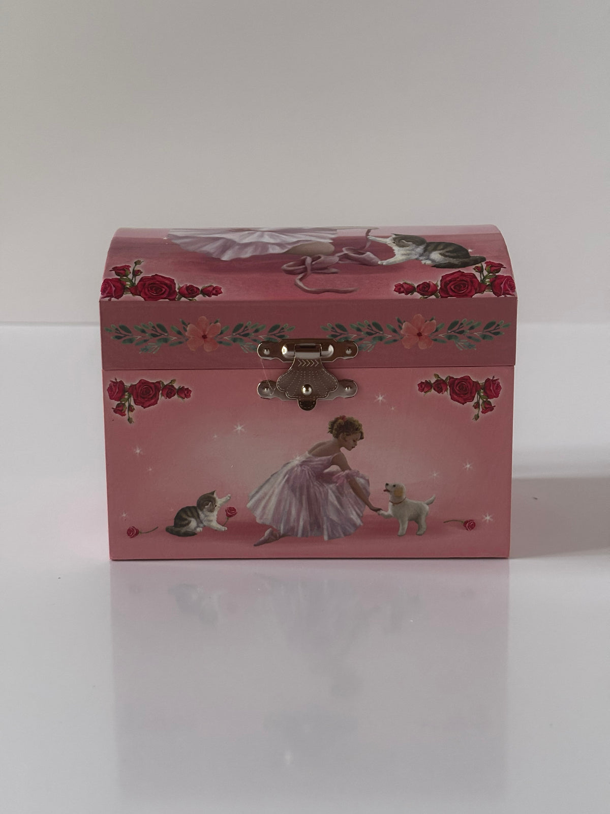 Scrigno Portagioie Musicale Ballerina – Rosa Romantico