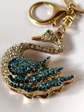 Portachiavi Gioiello Cigno Crystal Wings - Ciondolo Luxury per Borsa