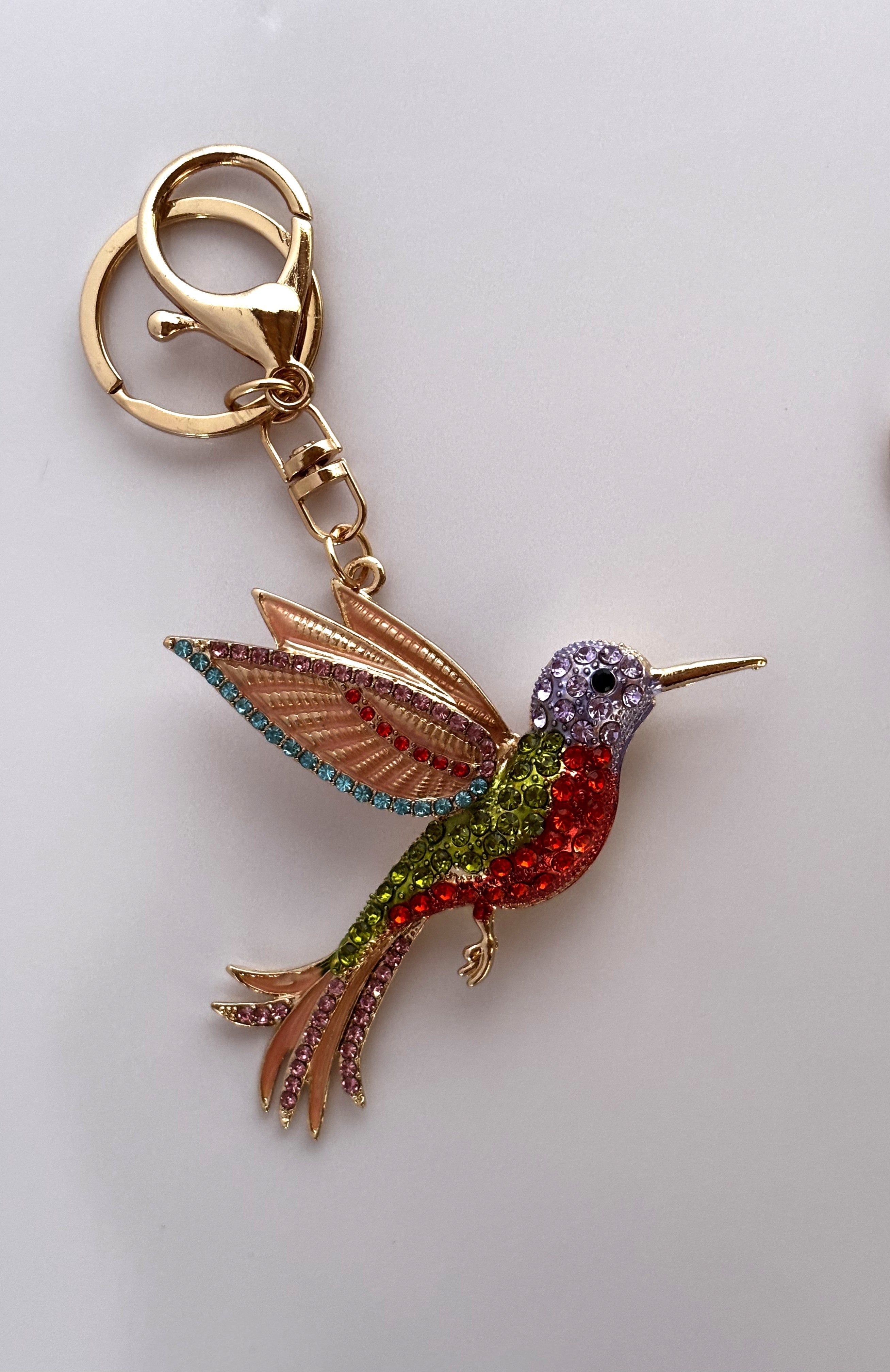 Portachiavi Gioiello Colibrì Joy - Ciondolo Luxury per Borsa
