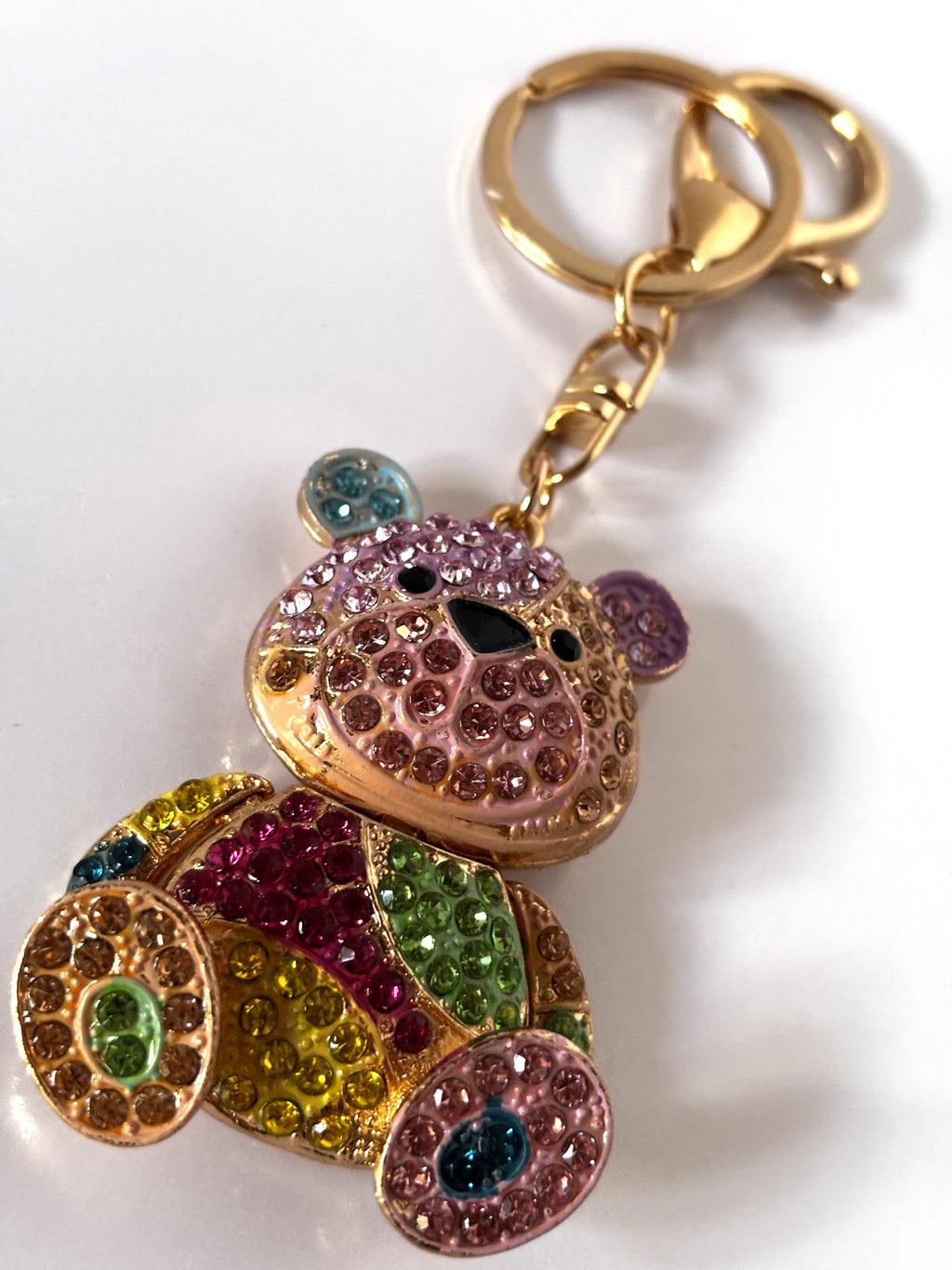 Portachiavi Gioiello Orsetto Patchwork - Ciondolo Luxury per Borsa