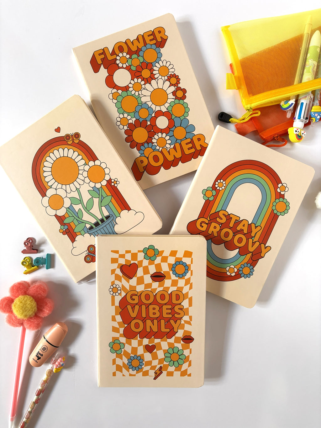 Quaderno Note Soft Touch - Collezione Retro Groovy Vibes