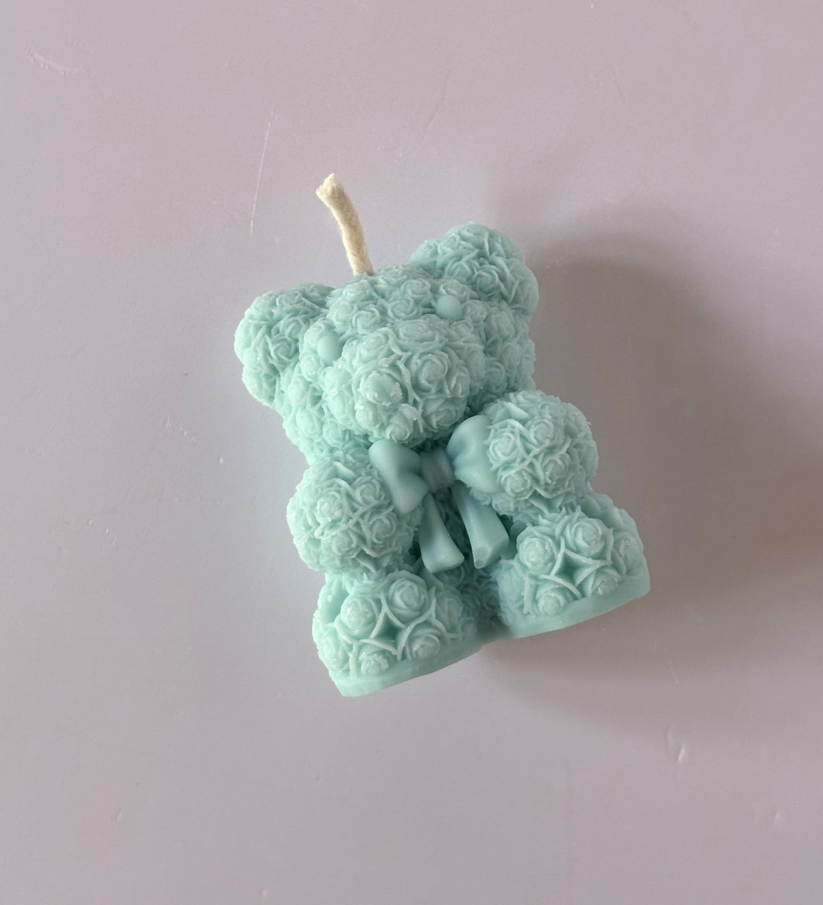 Candela Artigianale Scultorea "Rose Bear" - Profumo Marshmallow