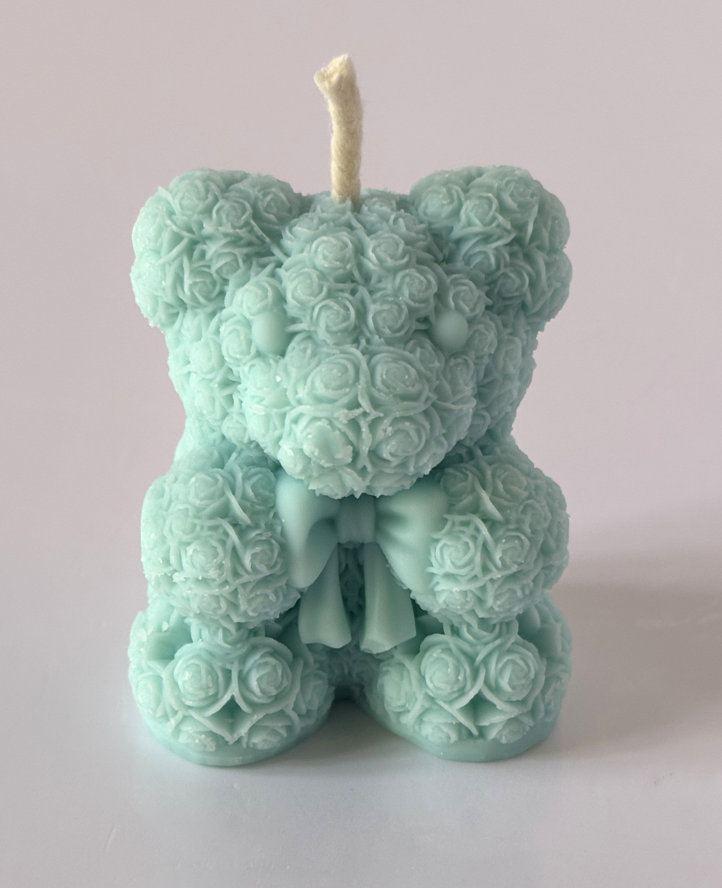Candela Artigianale Scultorea "Rose Bear" - Profumo Marshmallow