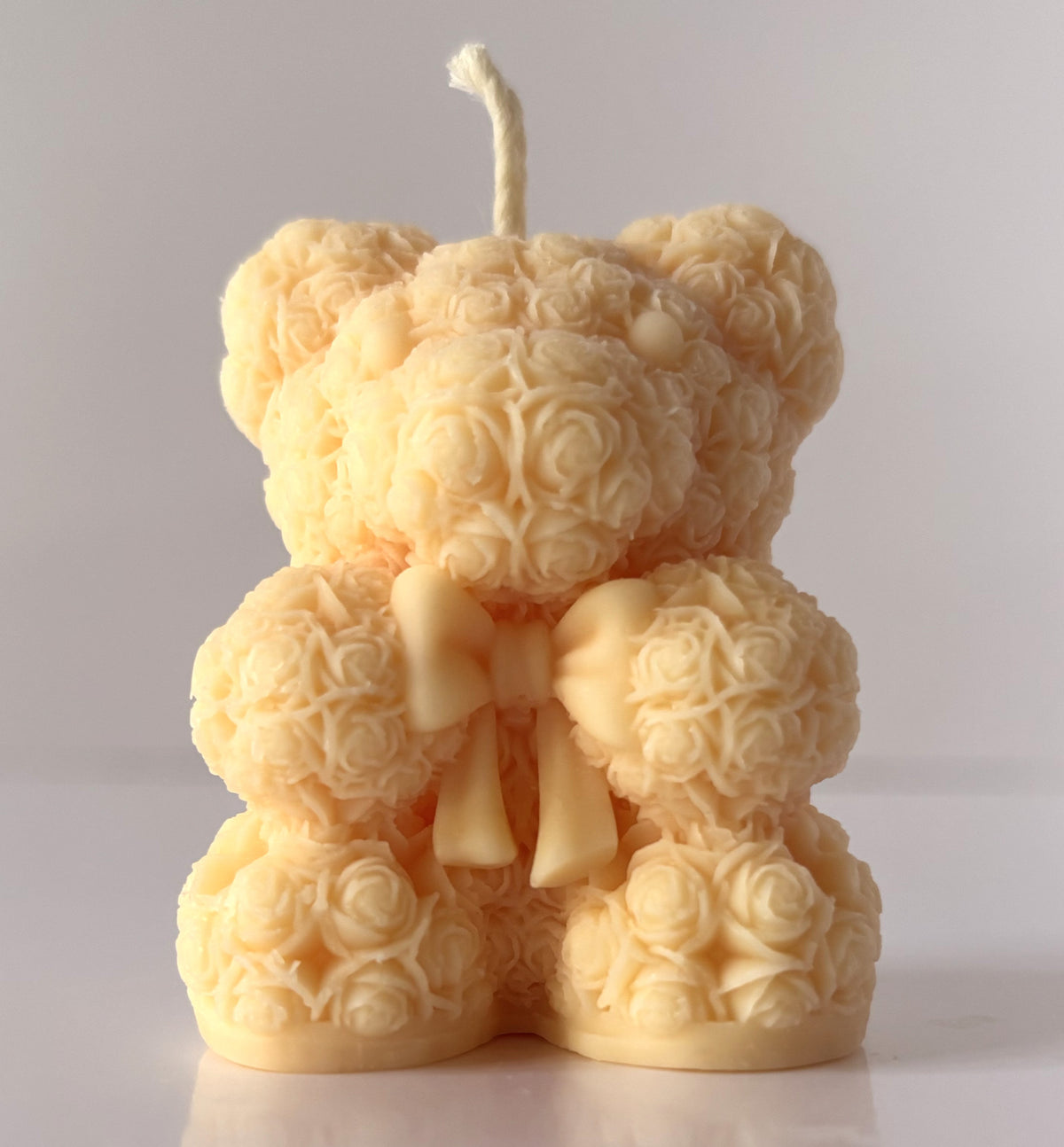 Candela Artigianale Scultorea "Rose Bear" - Profumo Marshmallow