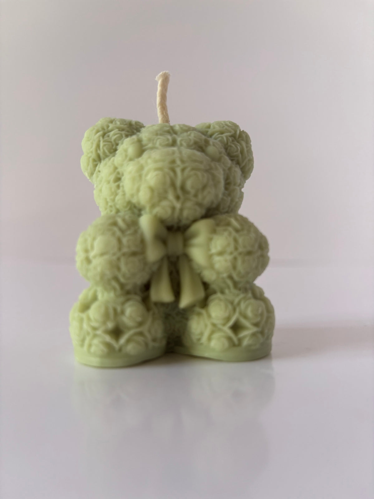 Candela Artigianale Scultorea "Rose Bear" - Profumo Marshmallow