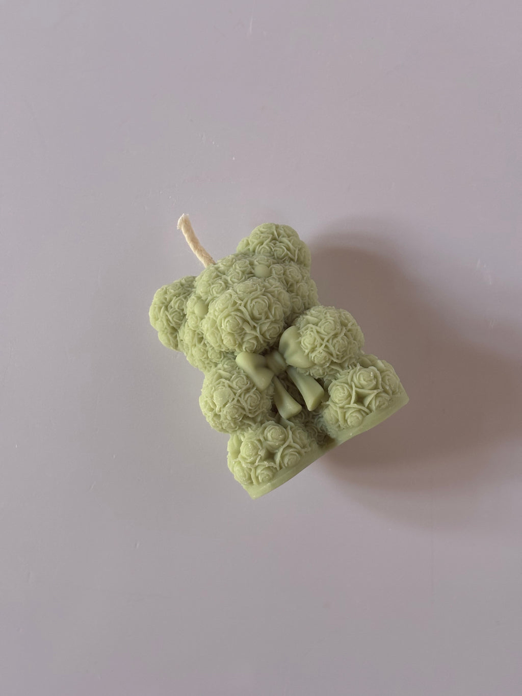 Candela Artigianale Scultorea "Rose Bear" - Profumo Marshmallow