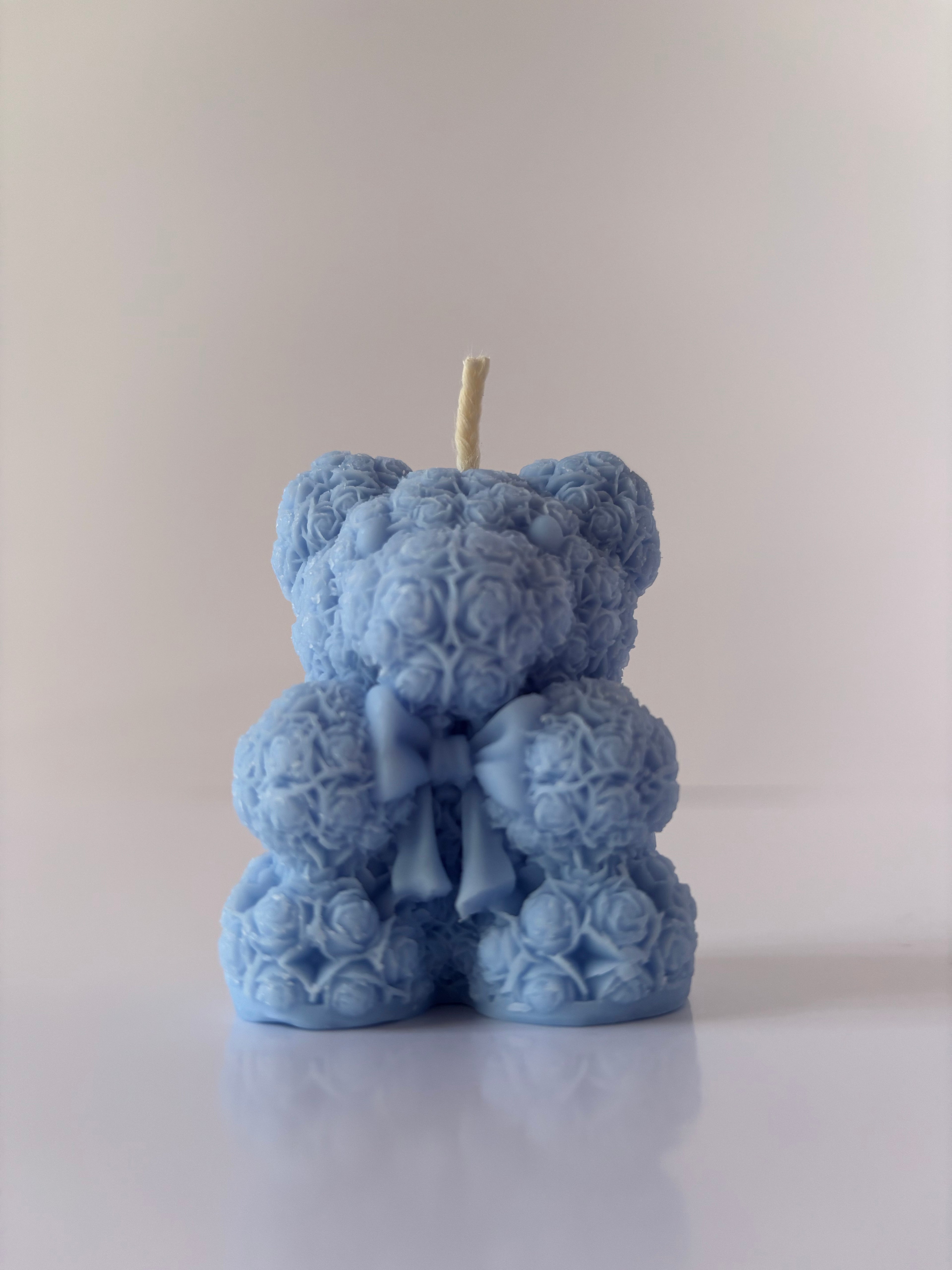 Candela Artigianale Scultorea "Rose Bear" - Profumo Marshmallow