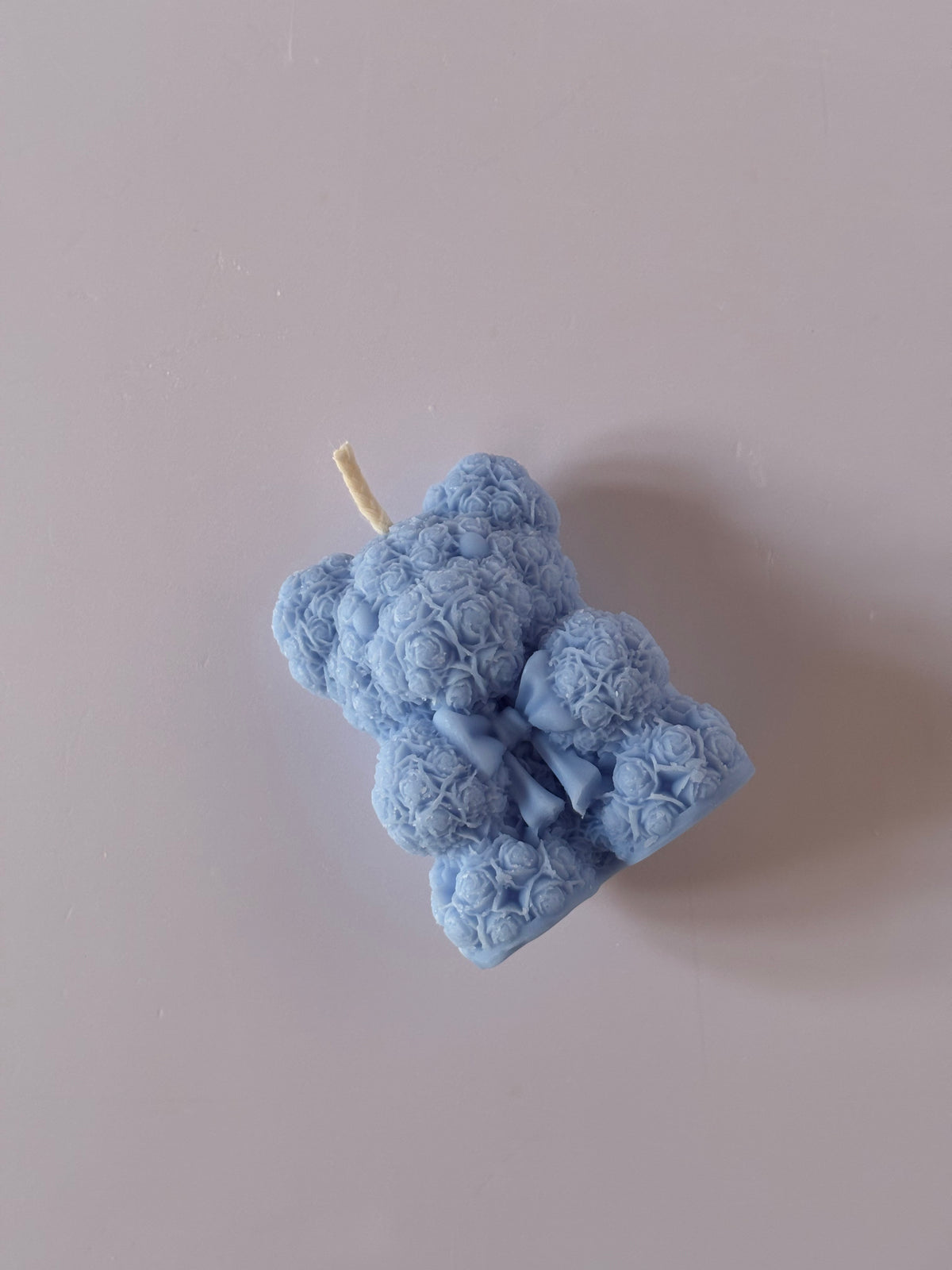 Candela Artigianale Scultorea "Rose Bear" - Profumo Marshmallow