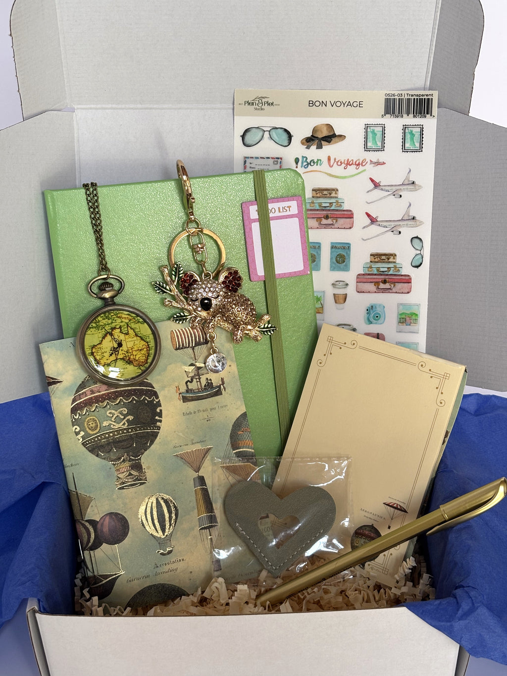 Travel Box "Bon Voyage" Diary Gift Set