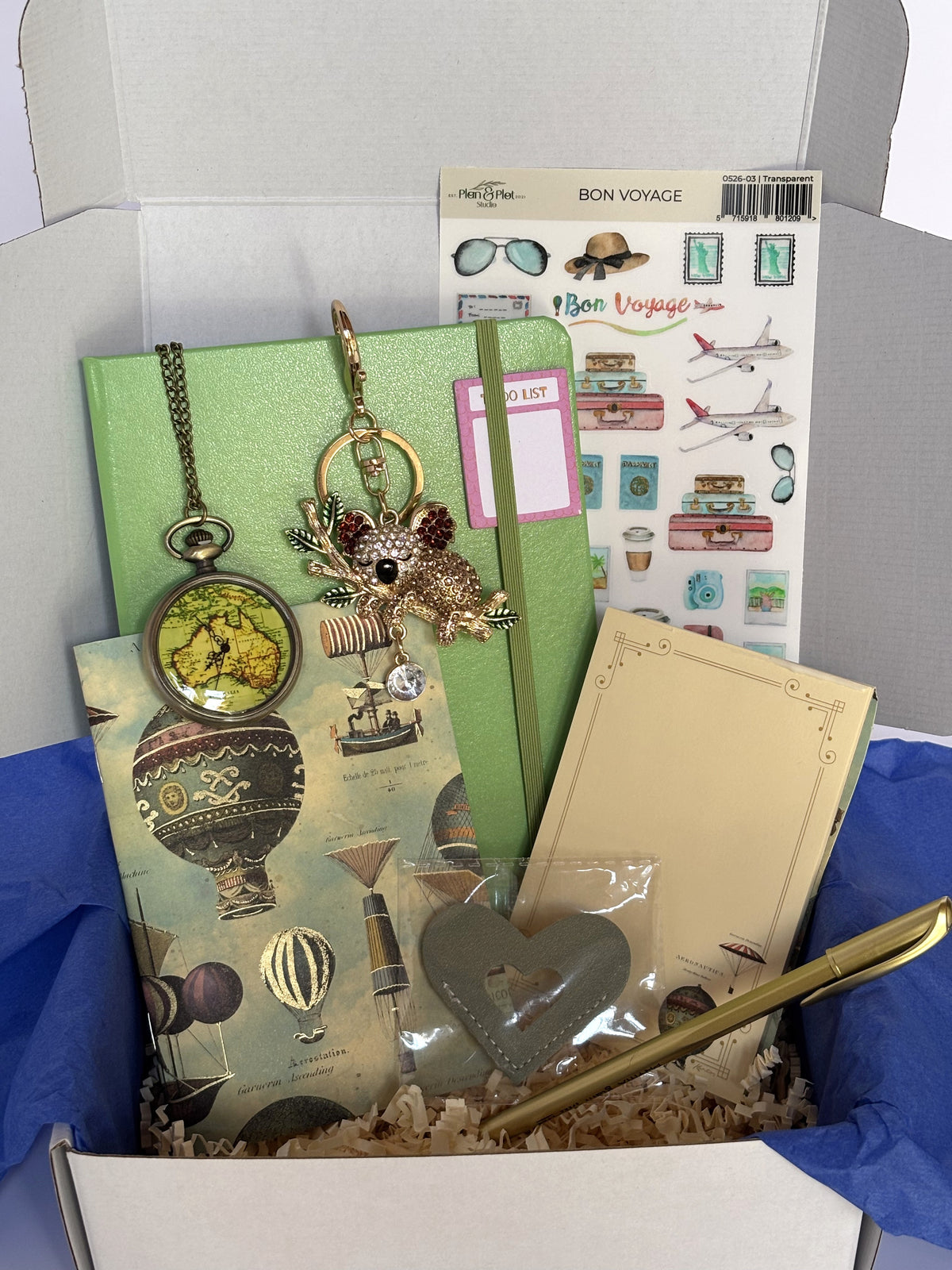 Travel Box "Bon Voyage" Diary Gift Set