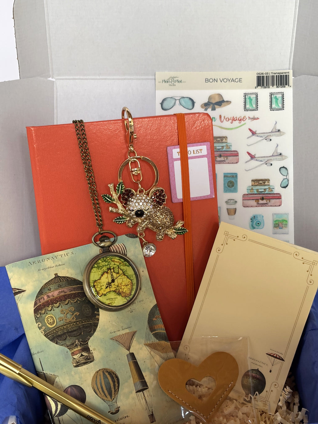 Travel Box "Bon Voyage" Diary Gift Set