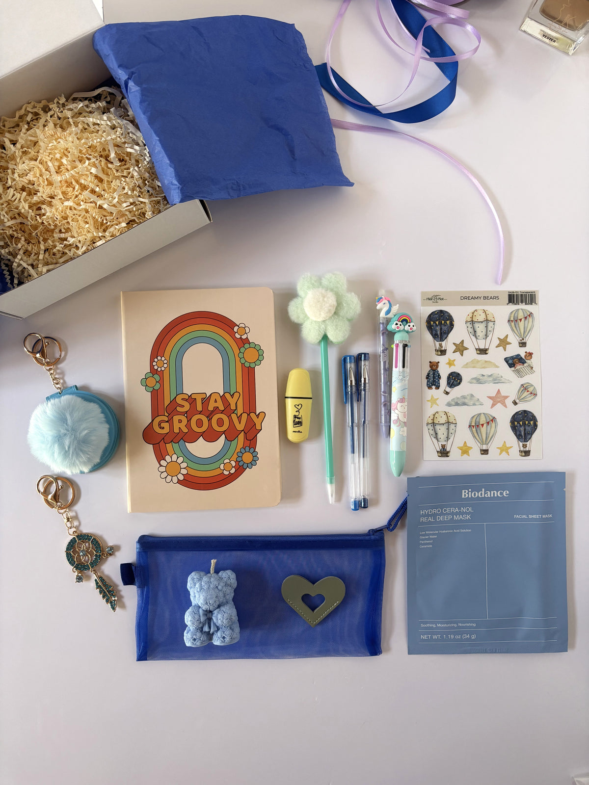Box Regalo "Good Vibes & Dreamy Glow" Gift Set – Blue Edition